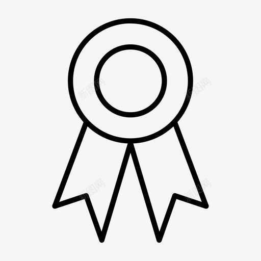 徽章奖章执照图标svg_新图网 https://ixintu.com 价格 奖章 徽章 执照 缎带