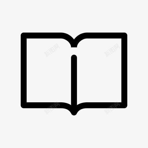 开卷日记新闻图标svg_新图网 https://ixintu.com 开卷 新闻 日记 阅读