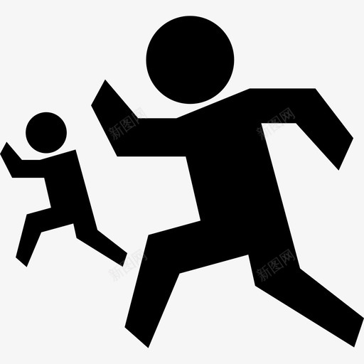 跑步轮廓运动poi活动图标svg_新图网 https://ixintu.com poi活动 跑步轮廓 运动