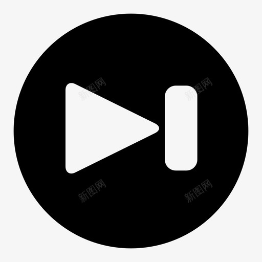 前进音乐下一个图标svg_新图网 https://ixintu.com 下一个 前进 歌曲 视频 音乐 音乐播放器