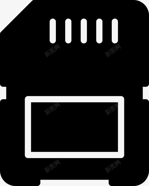 sd卡设备小工具图标svg_新图网 https://ixintu.com sd卡 smashiconstech2solid 小工具 技术 设备