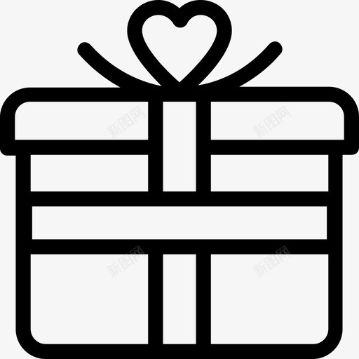 礼品盒庆祝活动派对图标svg_新图网 https://ixintu.com 圣诞礼物 庆祝活动 派对 爱情和婚礼系列图标 礼品盒 礼物