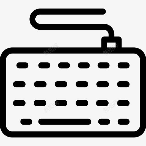 采购产品键盘计算机设备计算机硬件图标svg_新图网 https://ixintu.com 科技线图标 计算机硬件 计算机设备 计算机键盘 输入设备 采购产品键盘