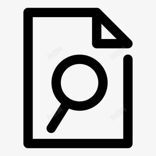 文档预览放大镜搜索图标svg_新图网 https://ixintu.com 搜索 操作间隙fat 放大镜 文档预览