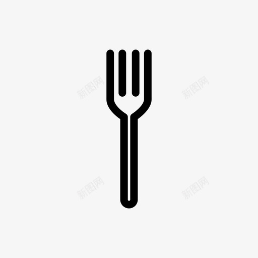 叉子餐具食品图标svg_新图网 https://ixintu.com 厨房 叉子 食品 餐具