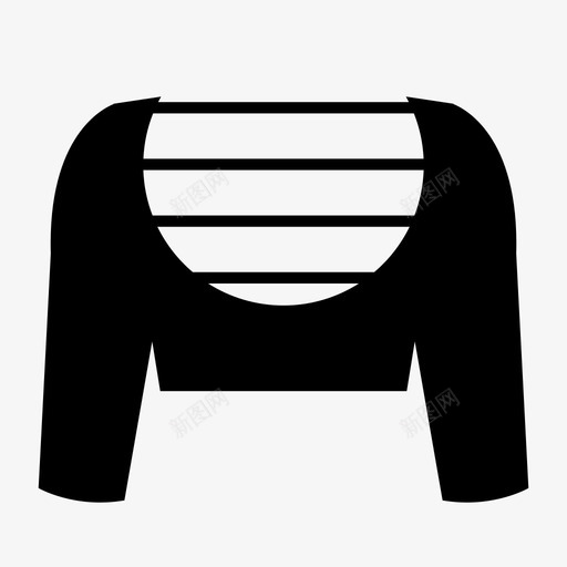 采购产品毛衣衣服短上衣图标svg_新图网 https://ixintu.com 时装 短上衣 衣服 采购产品毛衣