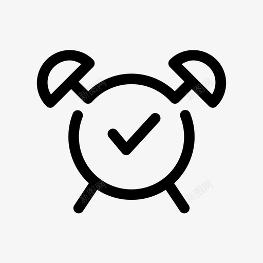 接受报警时钟时间图标svg_新图网 https://ixintu.com 接受报警 时钟 时间