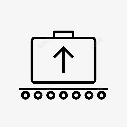 行李领取处机场行李图标svg_新图网 https://ixintu.com 取件 旅行 机场 行李 行李领取处