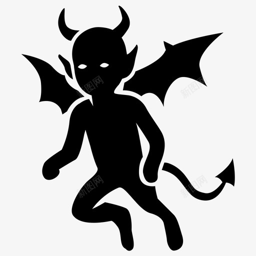小鬼坏人良心图标svg_新图网 https://ixintu.com 坏人 小鬼 恶魔 神话生物 良心 魔鬼