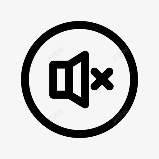 静音音乐声音图标svg_新图网 https://ixintu.com ui元素 声音 扬声器 静音 音乐 音量