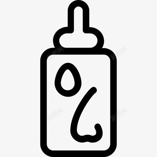 婴儿奶瓶喂食器食品图标svg_新图网 https://ixintu.com 医疗线图标 喂食器 婴儿奶瓶 牛奶 食品