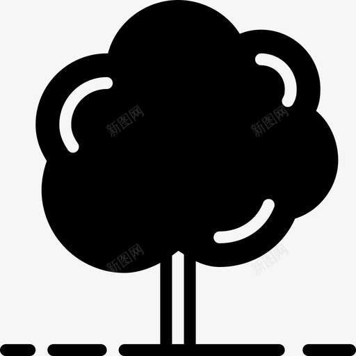 树花花园图标svg_新图网 https://ixintu.com 史密克花园2固体 树 植物 花 花园