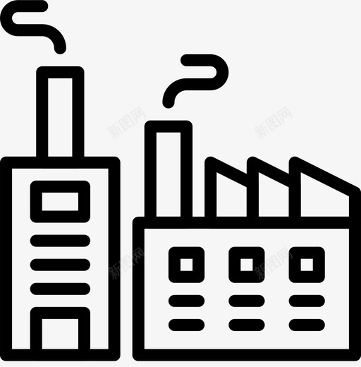 工厂生态环境图标svg_新图网 https://ixintu.com 史玛克逊生态概要 工厂 环境 生态 自然