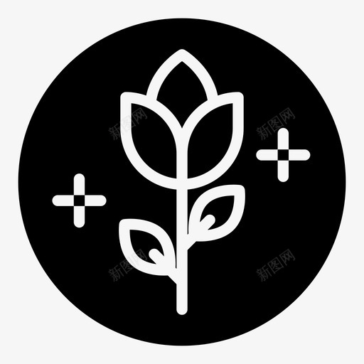 花开花玫瑰图标svg_新图网 https://ixintu.com 开花 玫瑰 花 花pt2