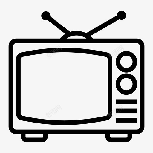 采购产品电视电子屏幕图标svg_新图网 https://ixintu.com 复古 屏幕 杂线 电子 电视 电视机 采购产品电视