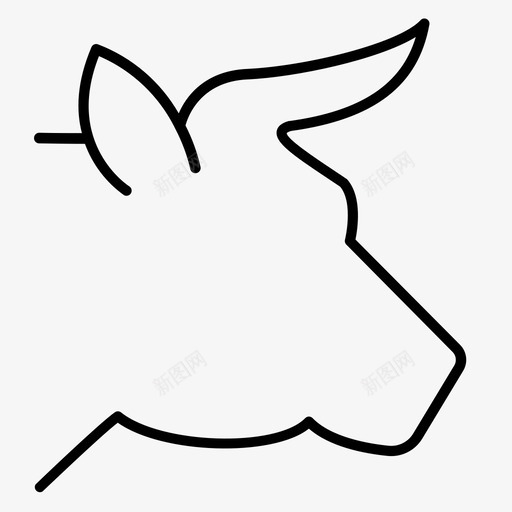 金牛座动物公牛图标svg_新图网 https://ixintu.com 公牛 农场 动物 金牛座 金牛座收藏