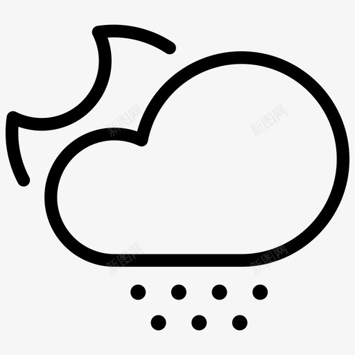 partly rain3svg_新图网 https://ixintu.com partly rain3