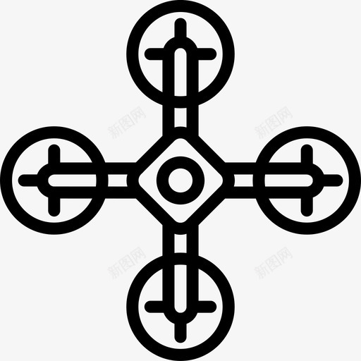 无人机设备小工具图标svg_新图网 https://ixintu.com smashicons技术2概述 小工具 技术 无人机 设备