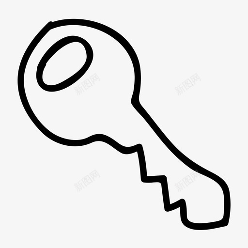 钥匙密码隐私图标svg_新图网 https://ixintu.com 安全 密码 开锁 房间 秘密 钥匙 隐私