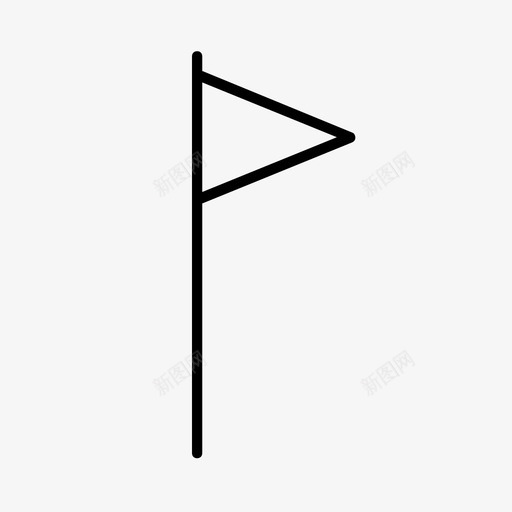 高尔夫旗标志运动图标svg_新图网 https://ixintu.com 标志 运动 高尔夫旗