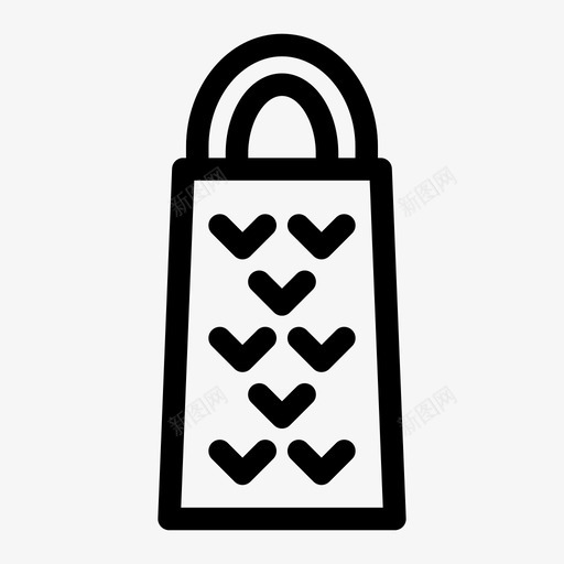 刨丝机箱式刨丝机食品图标svg_新图网 https://ixintu.com 刨丝机 厨房 手 碎纸机 箱式刨丝机 食品