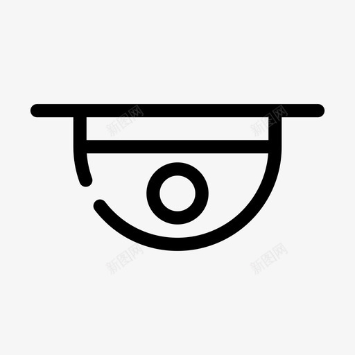闭路电视摄像机保安图标svg_新图网 https://ixintu.com 保安 保安装置 摄像机 监控 闭路电视