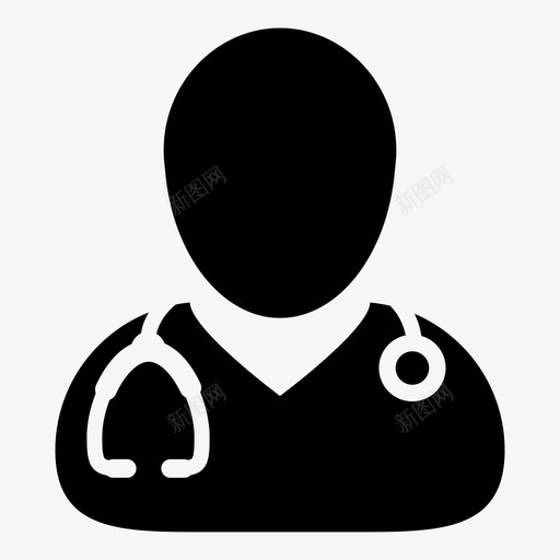 医生健康医学图标svg_新图网 https://ixintu.com 健康 医学 医生 医疗矢量图标 外科医生