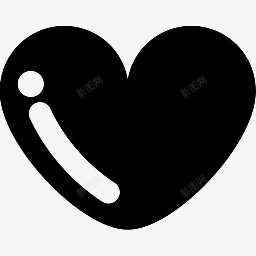 明亮的心形状圣诞节的日子图标svg_新图网 https://ixintu.com 圣诞节的日子 形状 明亮的心