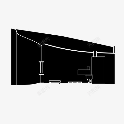 朗尚教堂建筑科尔布西耶图标svg_新图网 https://ixintu.com 建筑 建筑杰作 朗尚教堂 法国 现代 科尔布西耶