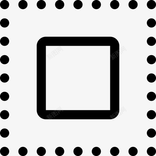 点中心图标svg_新图网 https://ixintu.com 中心 图案 形状图案 正方形 点 网格 设计