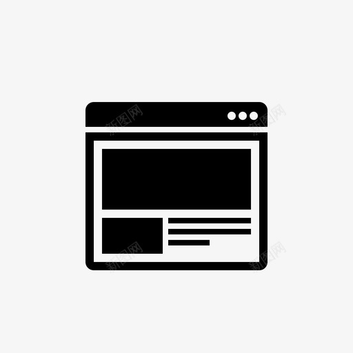 网站模板内容图标svg_新图网 https://ixintu.com 互联网网站 内容 布局 网站模板 设计