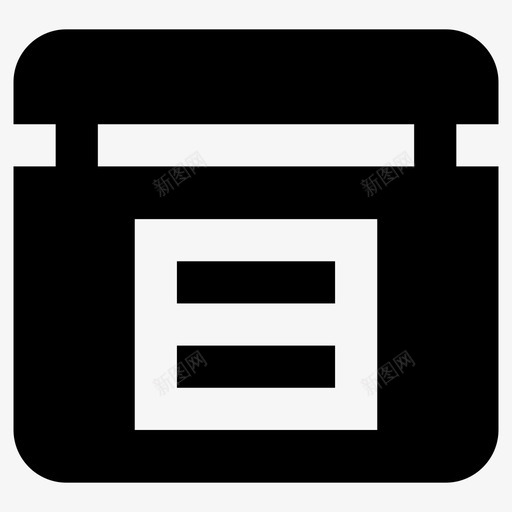 药膏盒子送货图标svg_新图网 https://ixintu.com 医疗保健 盒子 罐子 药膏 运输 送货