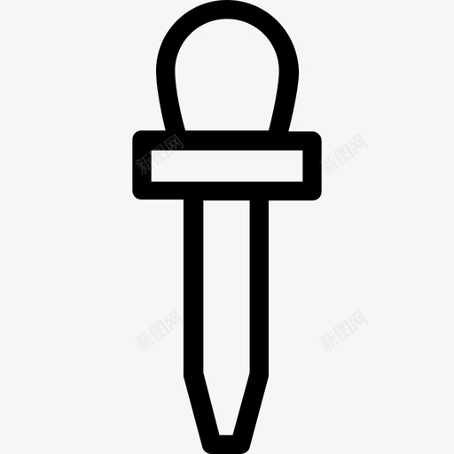 滴管化学滴管颜色选择器图标svg_新图网 https://ixintu.com 化学滴管 吸管 实验室工具 滴管 科学和技术线图标 颜色选择器
