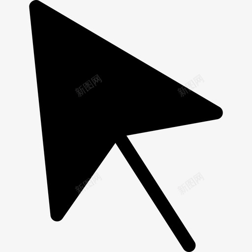 光标指针选择图标svg_新图网 https://ixintu.com 光标 图形设计填充 指针 选择