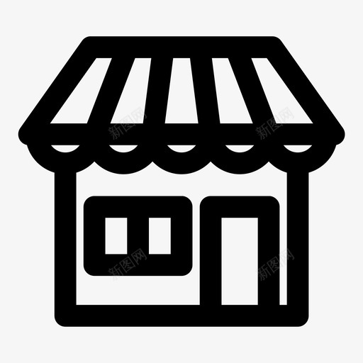 商店购买市场图标svg_新图网 https://ixintu.com 商店 市场 购买 销售