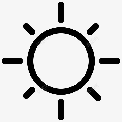 大太阳夏天天气图标svg_新图网 https://ixintu.com 夏天 大太阳 天气 预报