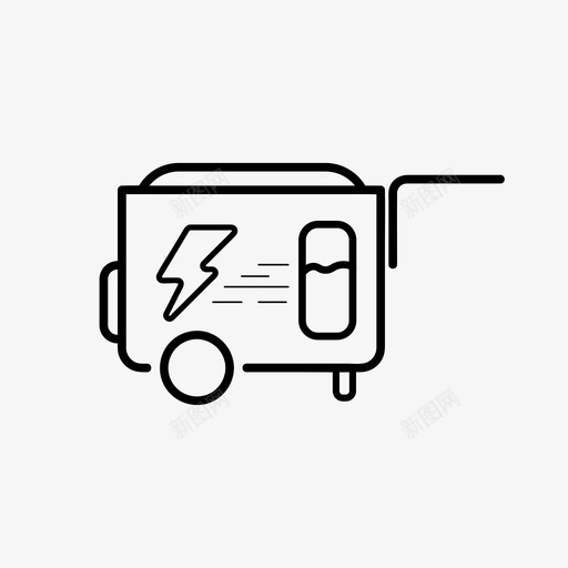 发电机能源电力图标svg_新图网 https://ixintu.com 发电机 电力 电源 能源