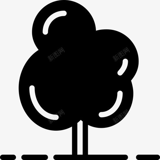 树花花园图标svg_新图网 https://ixintu.com 史密克花园2固体 树 植物 花 花园