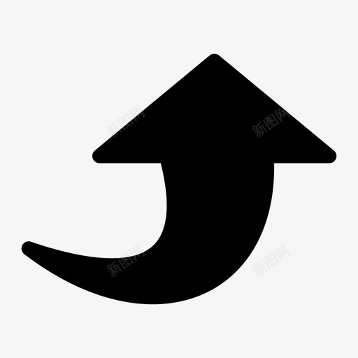 箭头方向北图标svg_新图网 https://ixintu.com 北 向上 方向 箭头 转向箭头