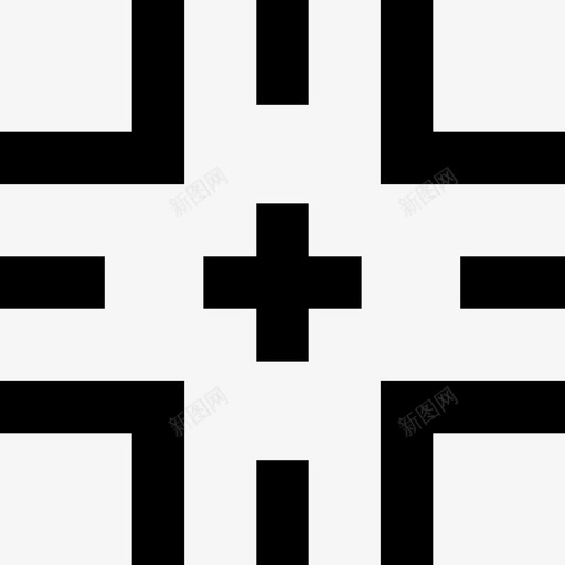 道路交叉口标志地图和旗帜波伊路图标svg_新图网 https://ixintu.com 地图和旗帜 波伊路 道路交叉口标志