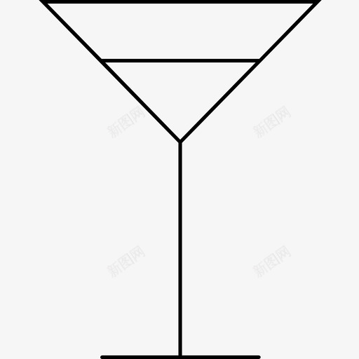 马提尼杯酒饮料图标svg_新图网 https://ixintu.com 美食 酒 饮料 马提尼杯