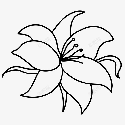 花自然有机图标svg_新图网 https://ixintu.com 有机 植物 自然 花