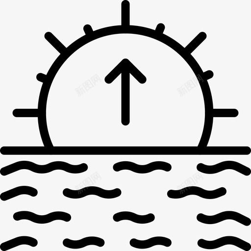 太阳天气预报日出图标svg_新图网 https://ixintu.com 史玛克西天气2大纲 天气 天气预报 太阳 日出