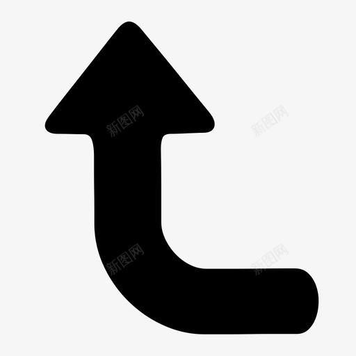 转弯svg_新图网 https://ixintu.com 转弯 回到最上.返回 上一步 箭头 向上 方向 交通