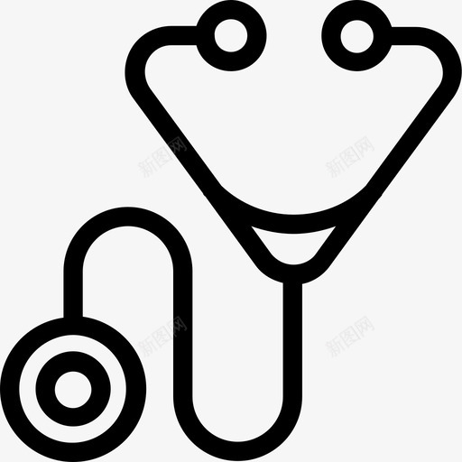 听诊器医生工具医院图标svg_新图网 https://ixintu.com 医生工具 医疗 医疗线路图标 医院 听诊器 电话内窥镜