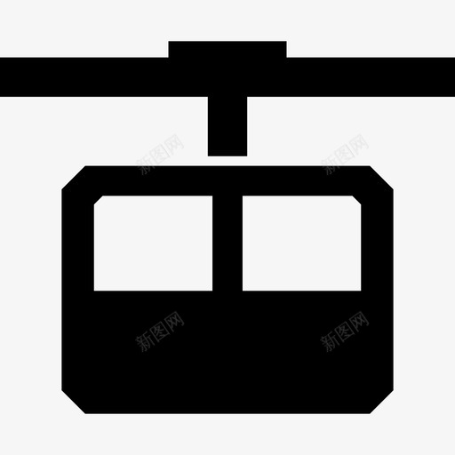 空中电车运输poi路线图图标svg_新图网 https://ixintu.com poi路线图 空中电车 运输