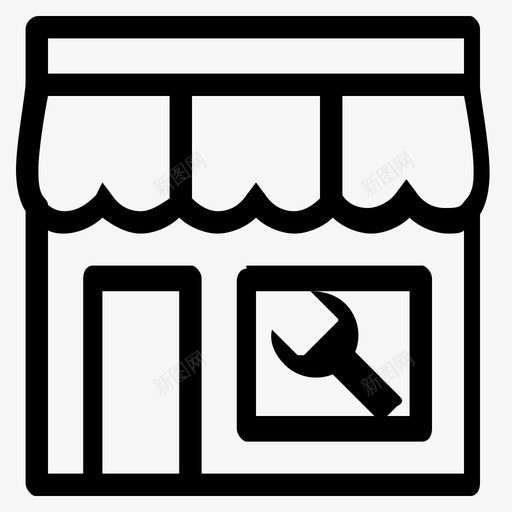 门店设定svg_新图网 https://ixintu.com 门店设定 iconfont-mendian