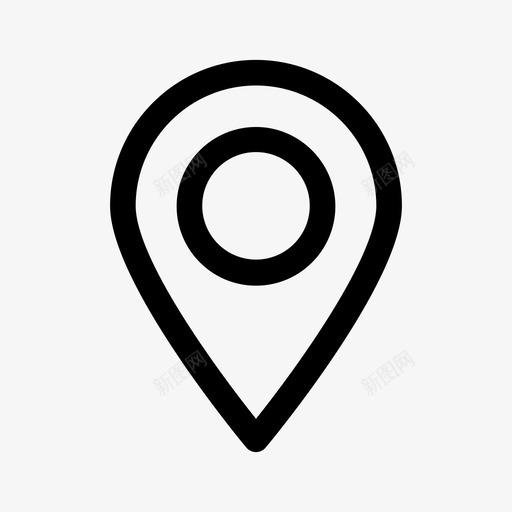位置地址地图定位图标svg_新图网 https://ixintu.com 位置 地图定位 地址 地点 用户界面元素 精确定位
