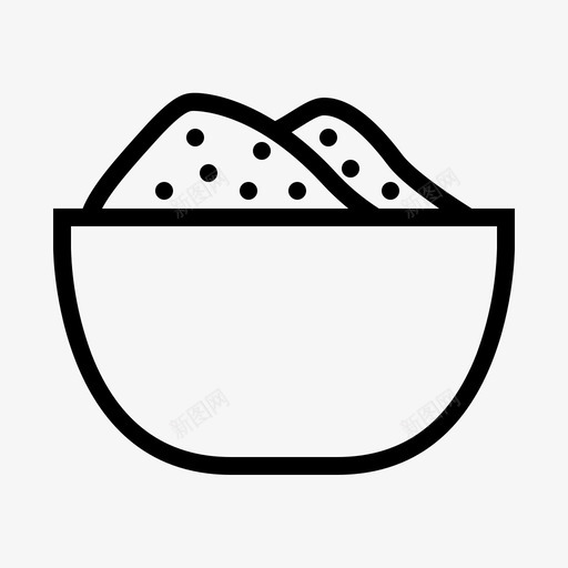 调味品碗烹饪菜肴图标svg_新图网 https://ixintu.com 厨房 厨房调味品 烹饪 甜品 菜肴 调味品碗