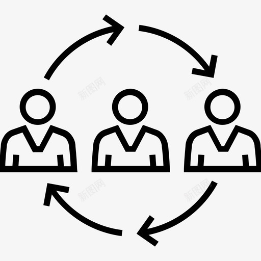人员组组织图标svg_新图网 https://ixintu.com 600个财务平面线图标 人员 人员层次结构 团队 用户 组 组织